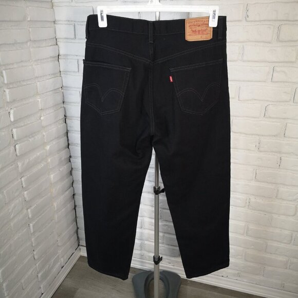 Levi's 550 Men's Size 34/30 Black Zipper & Button Closure Relaxed Fit Jeans - Picture 2 of 14